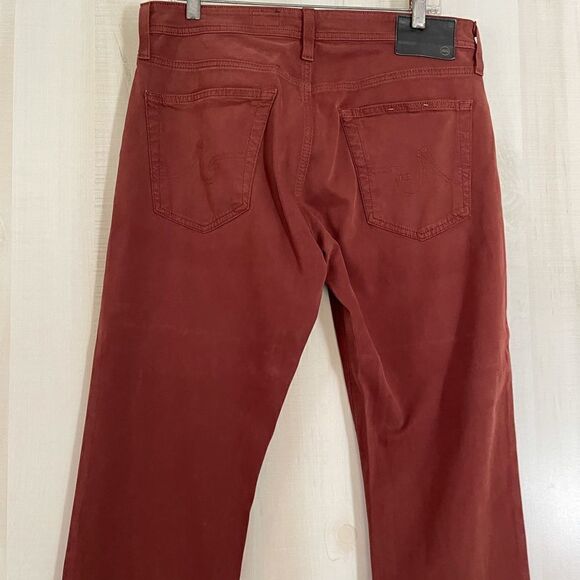 AG Adriano Goldschmied the graduate tailored leg rust pants jeans, size 14 - Picture 14 of 16